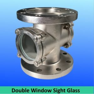Double window sight glass
